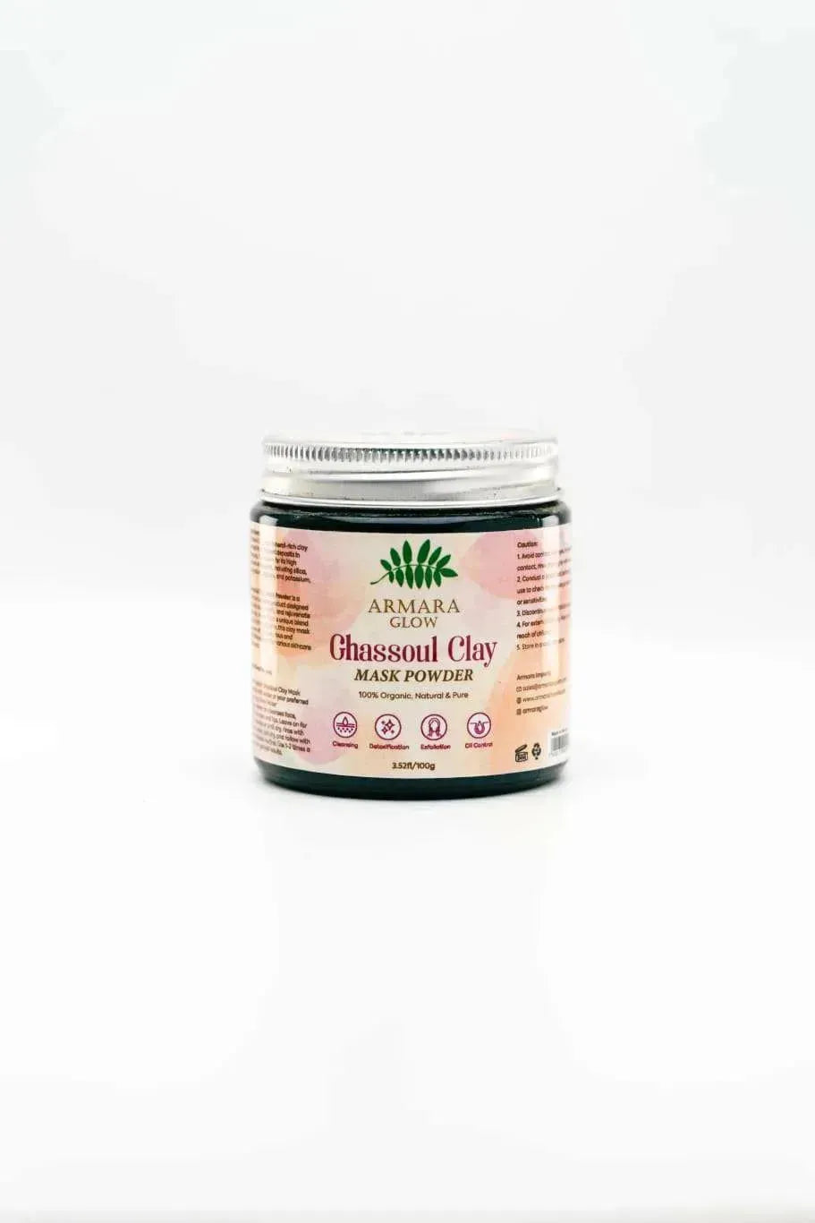 Amara Glow Ghassoul Clay Mask Powder 100g