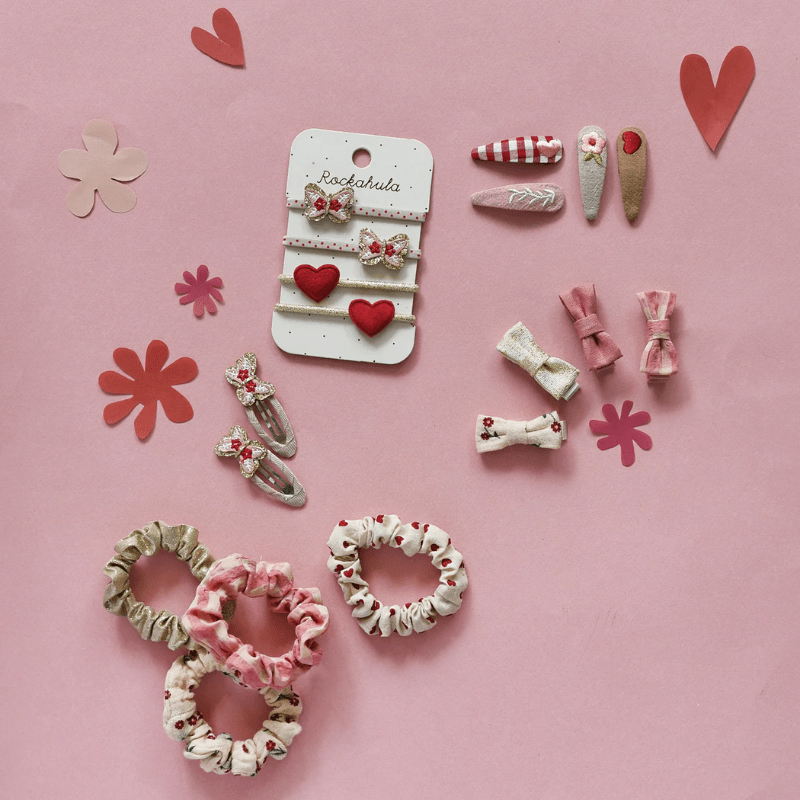 Wildflower Mini Bow Clips Set