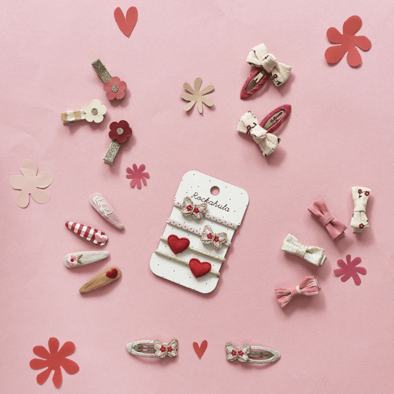 Wildflower Mini Bow Clips Set