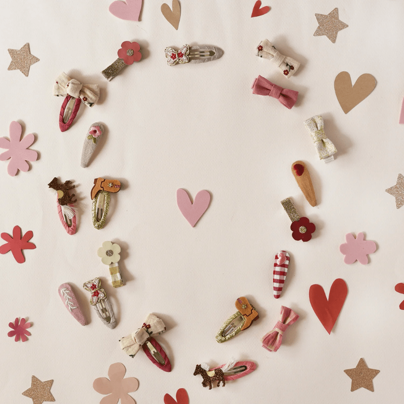 Wildflower Mini Bow Clips Set