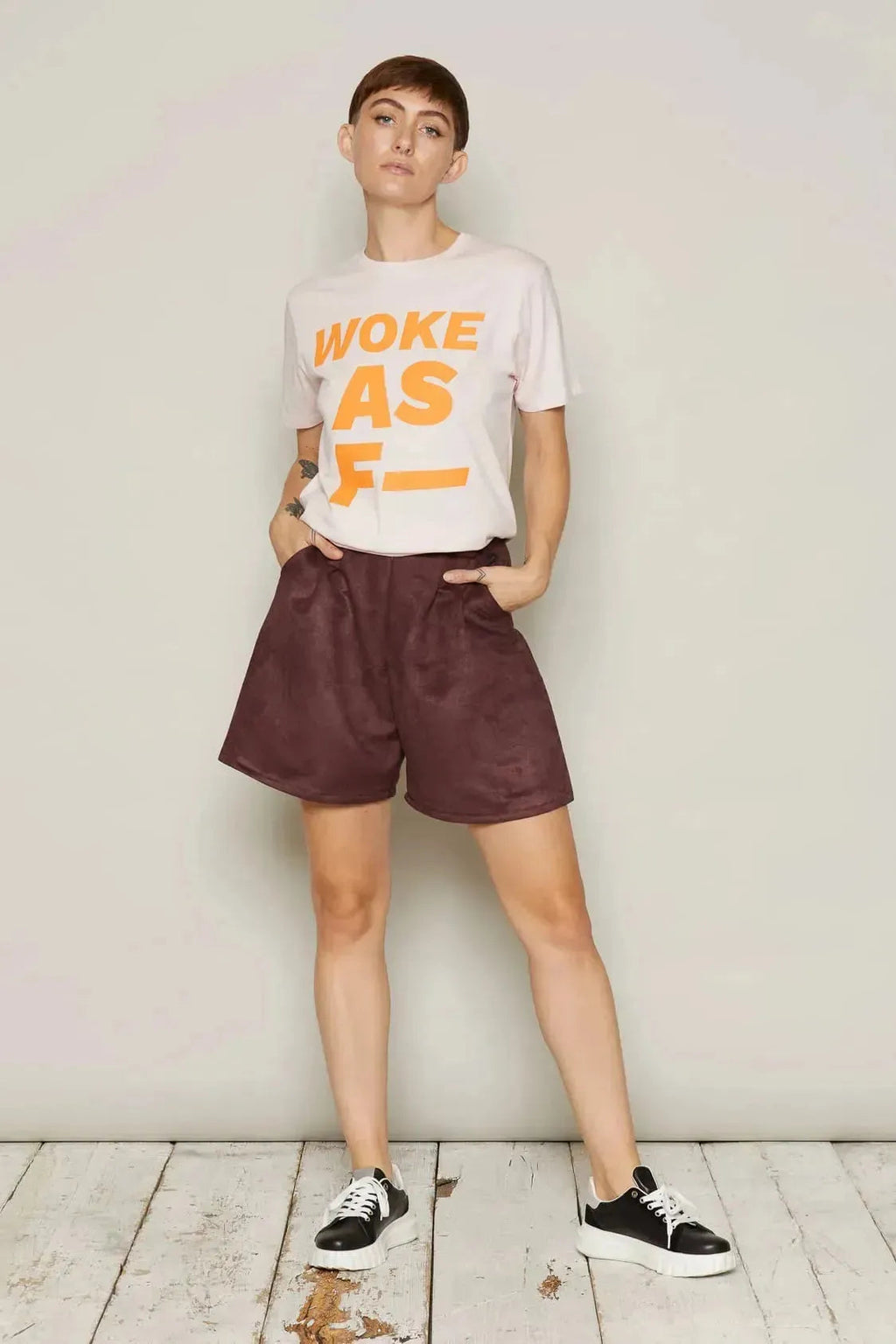 Woke As F T-Shirt (Pink)
