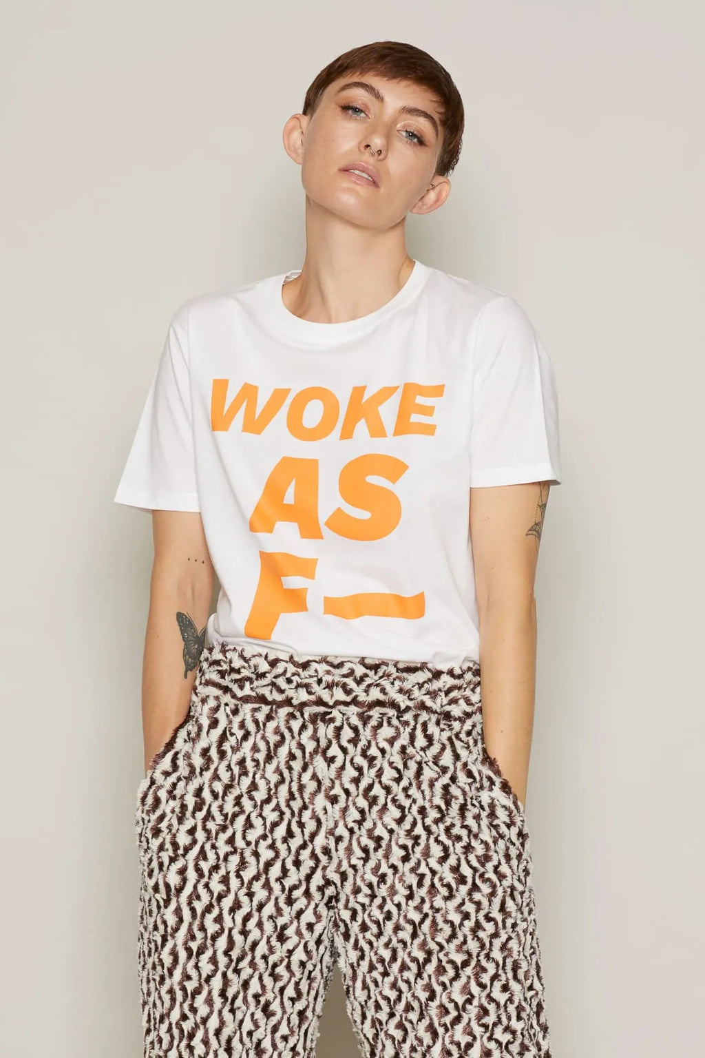 Woke As F T-Shirt (White)