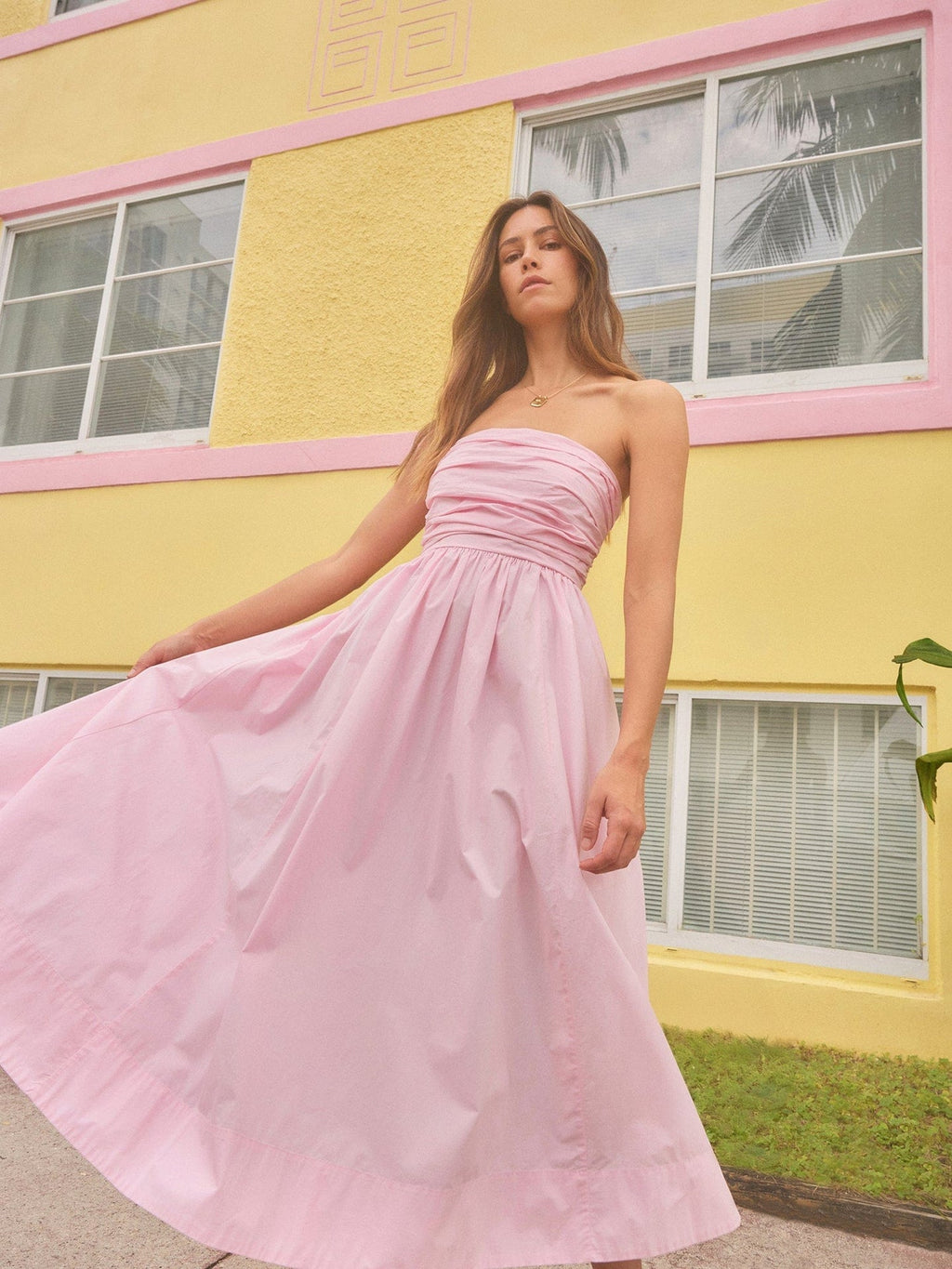 Dress X4luc001 Clea Dress Gloss-Pink