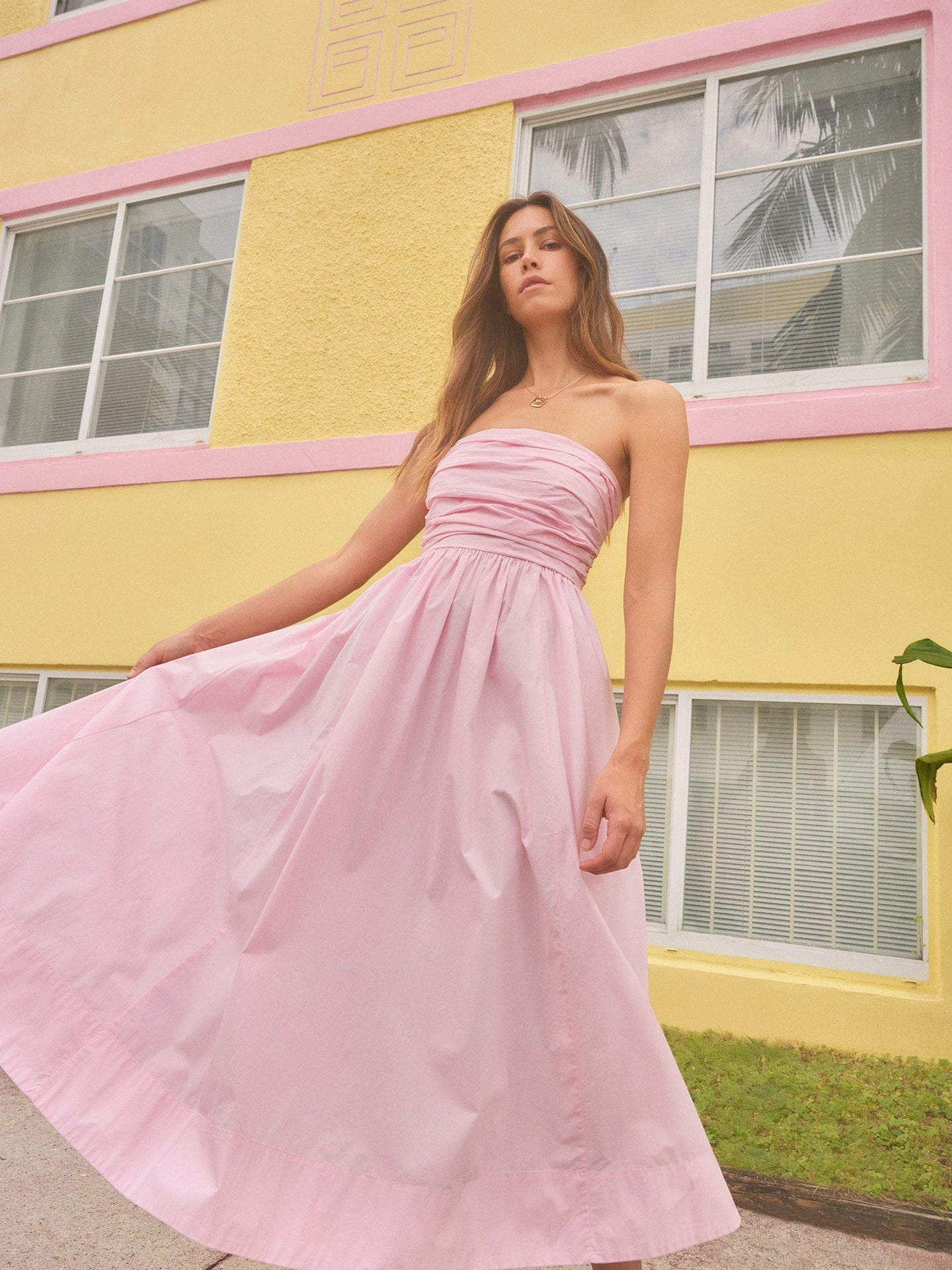 Dress X4luc001 Clea Dress Gloss-Pink