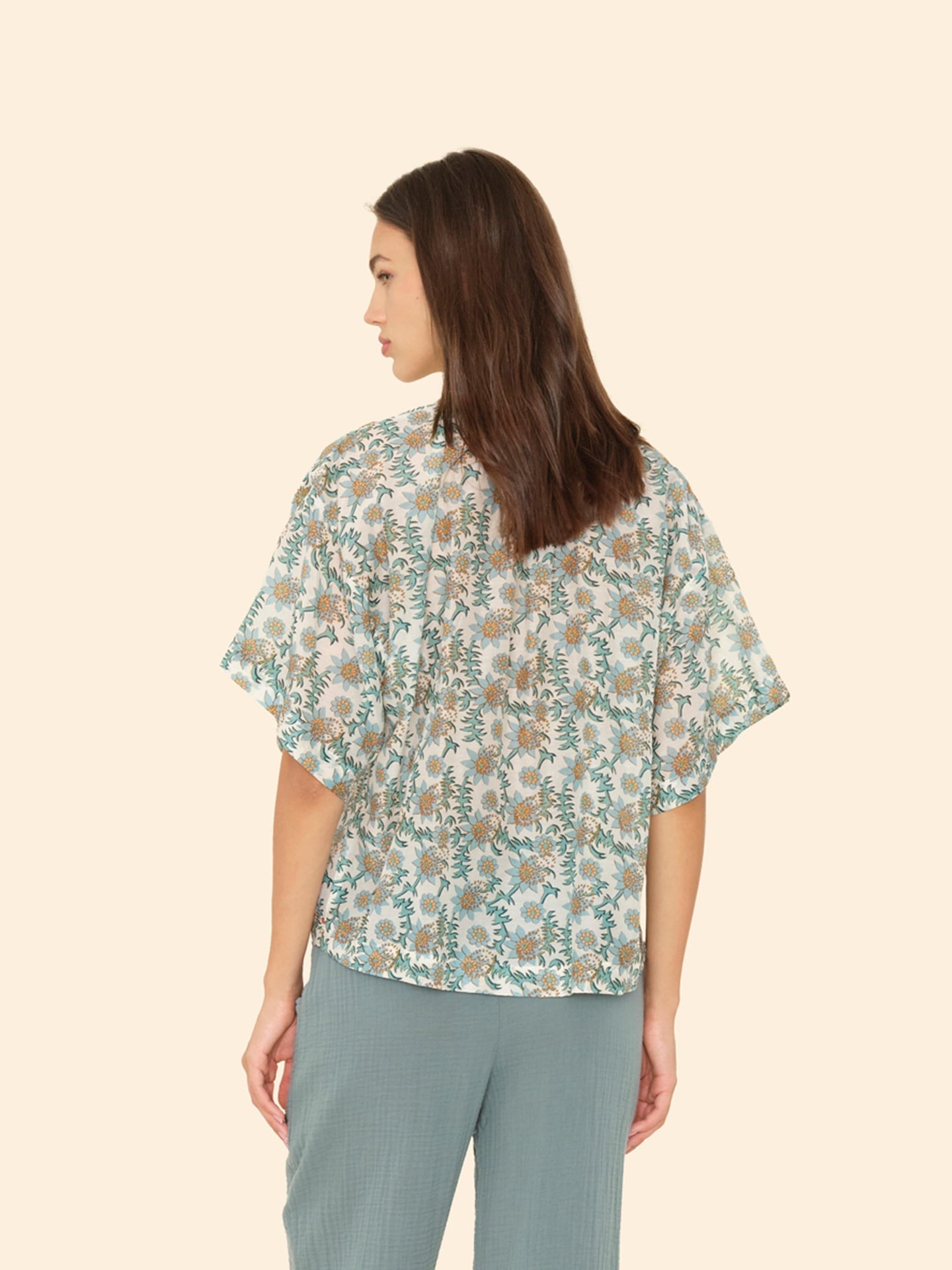 Shirt X5igp010 Meadow Top Gardenia