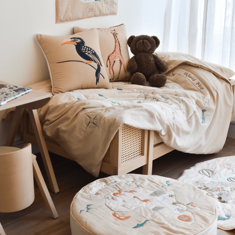 Africa Cushion Round Cover with Filler