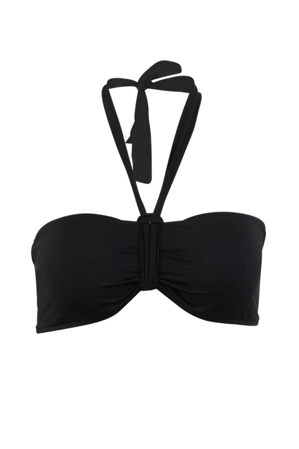 Black Strapless Bikini Top - Bianca
