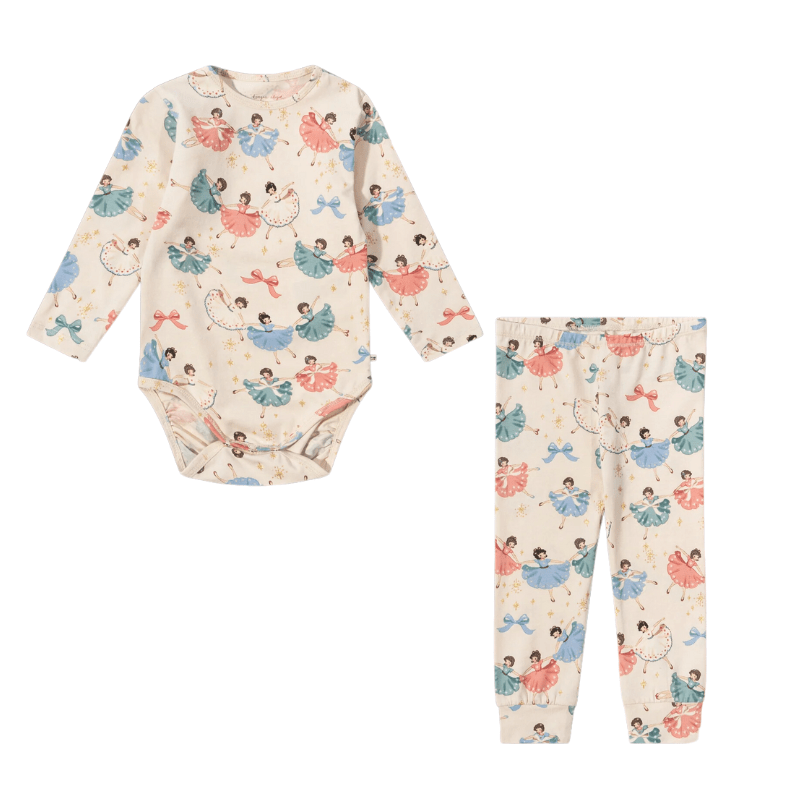 Basic Body / Pants Set Gots -Bow Ballerina