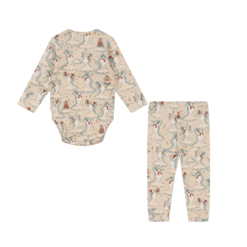 Basic Body / Pants Set Gots - Let It Snow