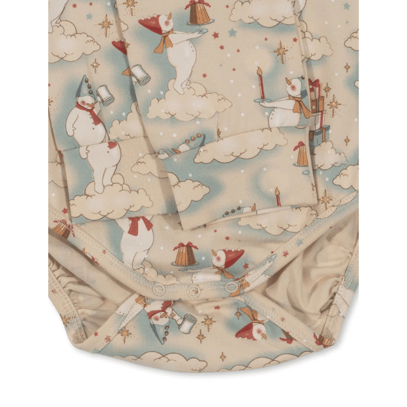 Basic Body / Pants Set Gots - Let It Snow