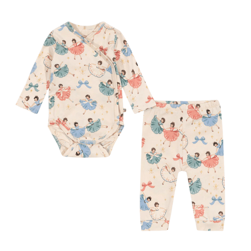 Basic Newborn Set Gots - Bow Ballerina