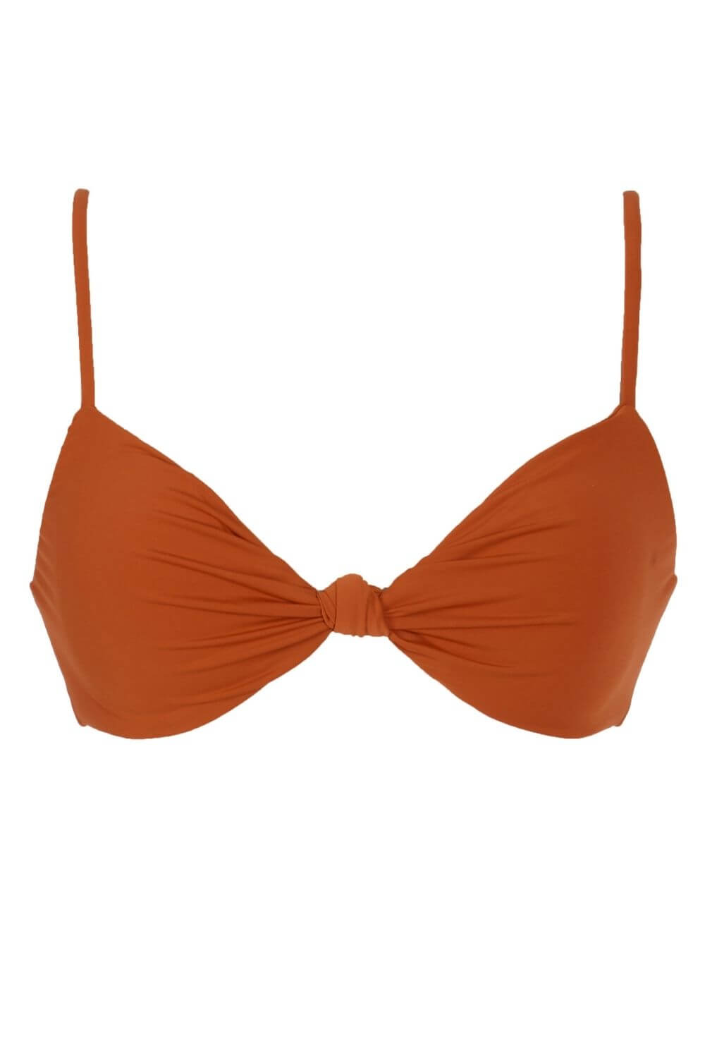 Olivia Bralette Bikini Top with Adjustable Straps - Pumpkin