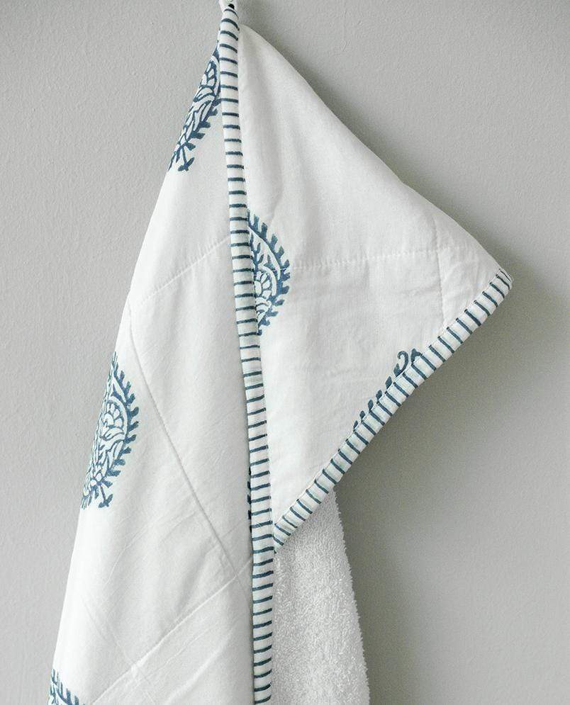 Block-Printed Cotton Towel