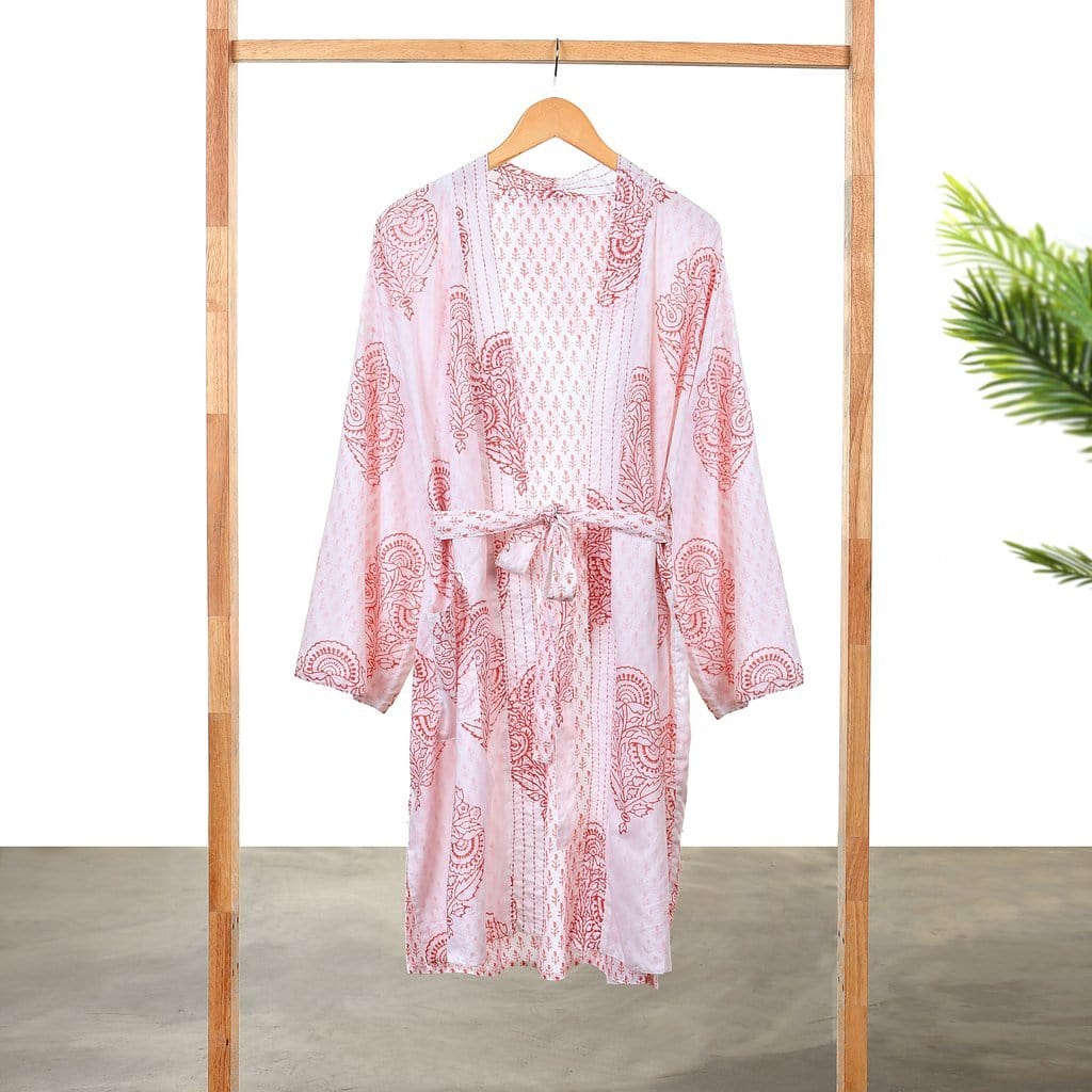 Block-Printed Robe