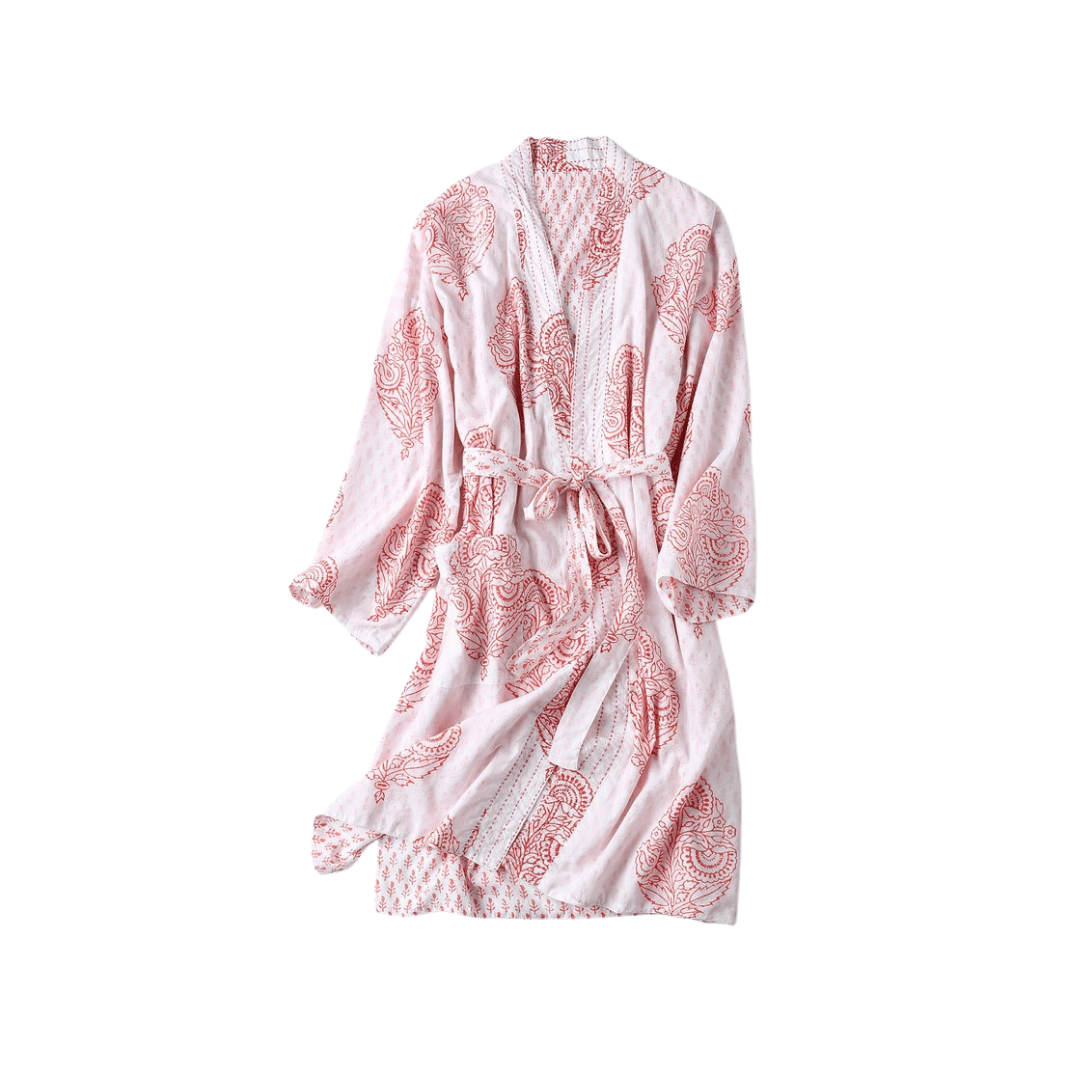Block-Printed Robe