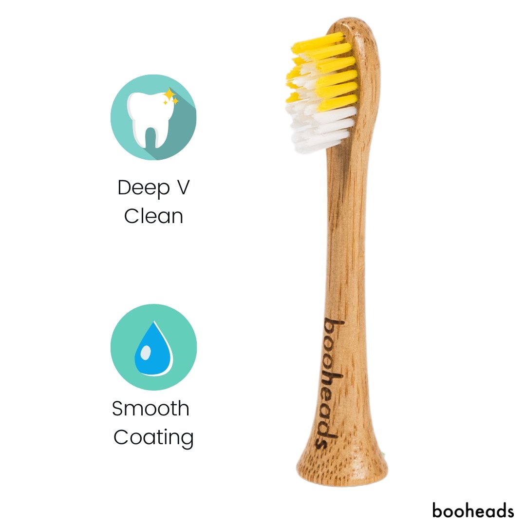 Soniboo - Bamboo Electric Toothbrush Heads Compatible with Sonicare* | Deep Clean 2PK
