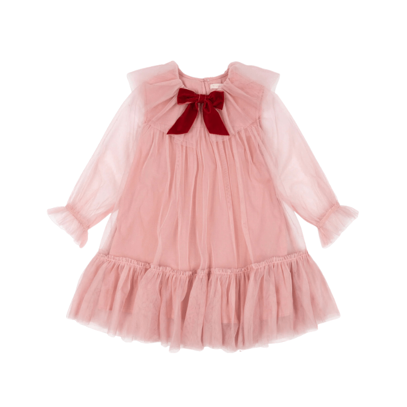 Bow Dress - Mellow Rose