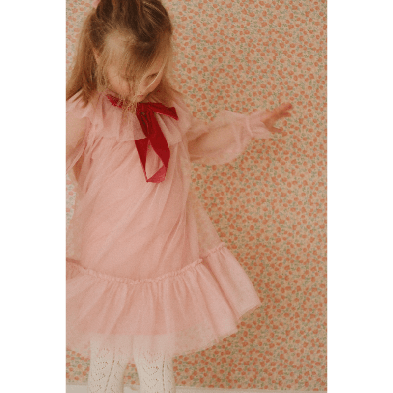 Bow Dress - Mellow Rose