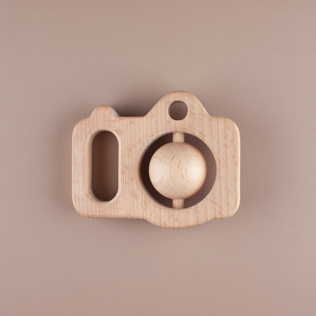 Camera Beech Wood Teether