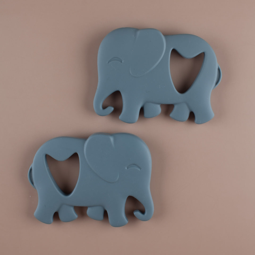 Grey Elephant Silicone Teether