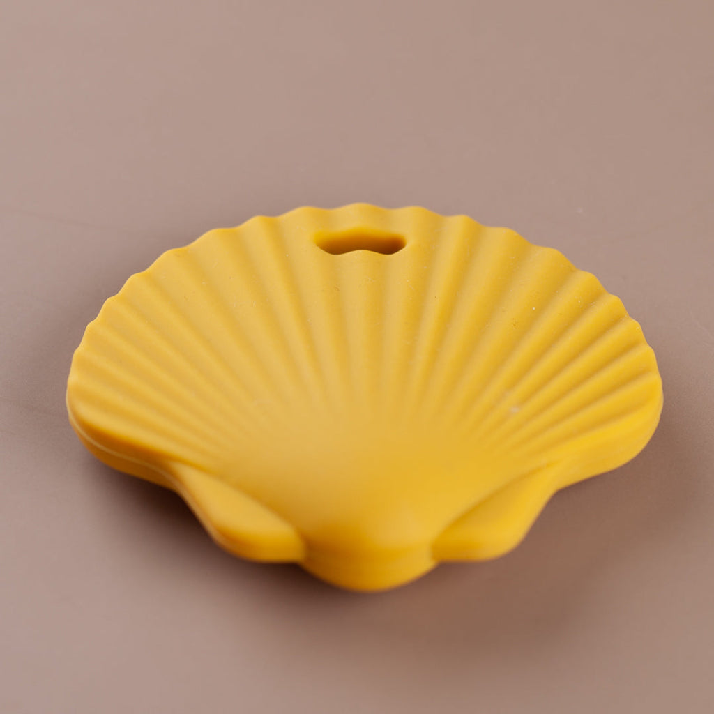 Mustard Shell Silicone Teether