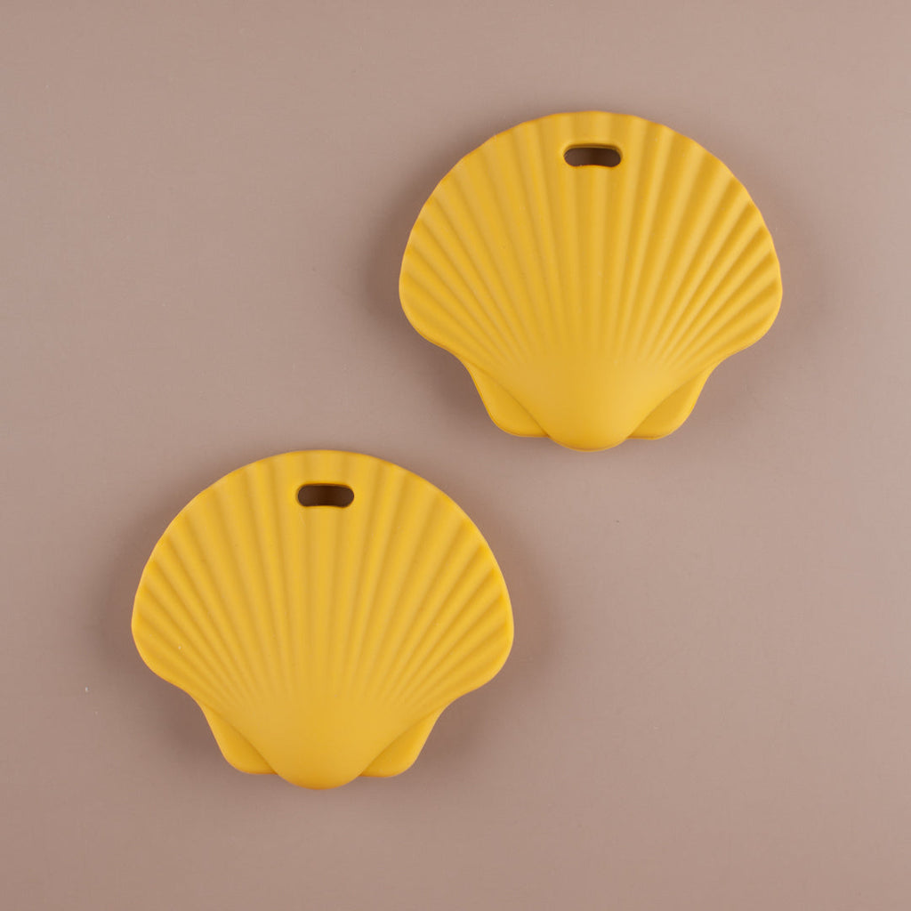 Mustard Shell Silicone Teether