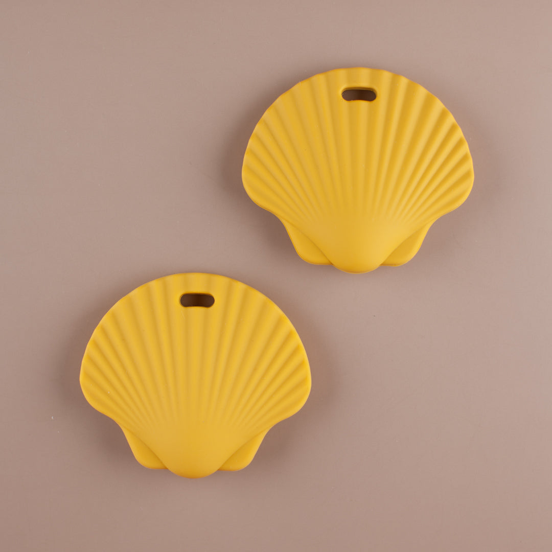 Mustard Shell Silicone Teether