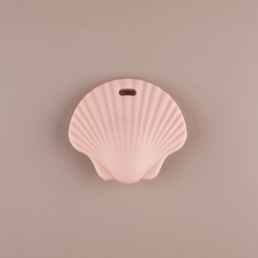 Dusty Pink Shell Silicone Teether