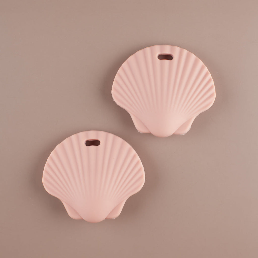 Dusty Pink Shell Silicone Teether