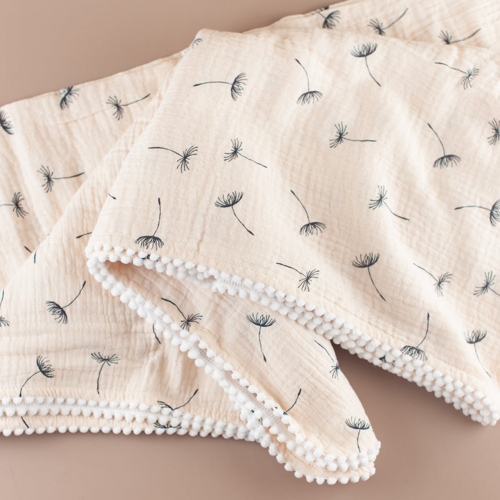 Dandelion Muslin Swaddle Blanket