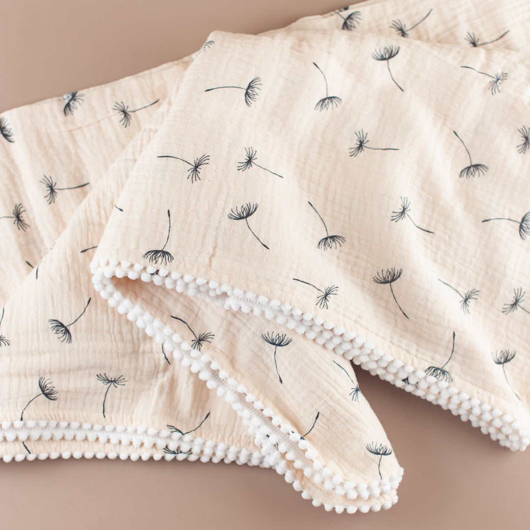 Dandelion Muslin Swaddle Blanket