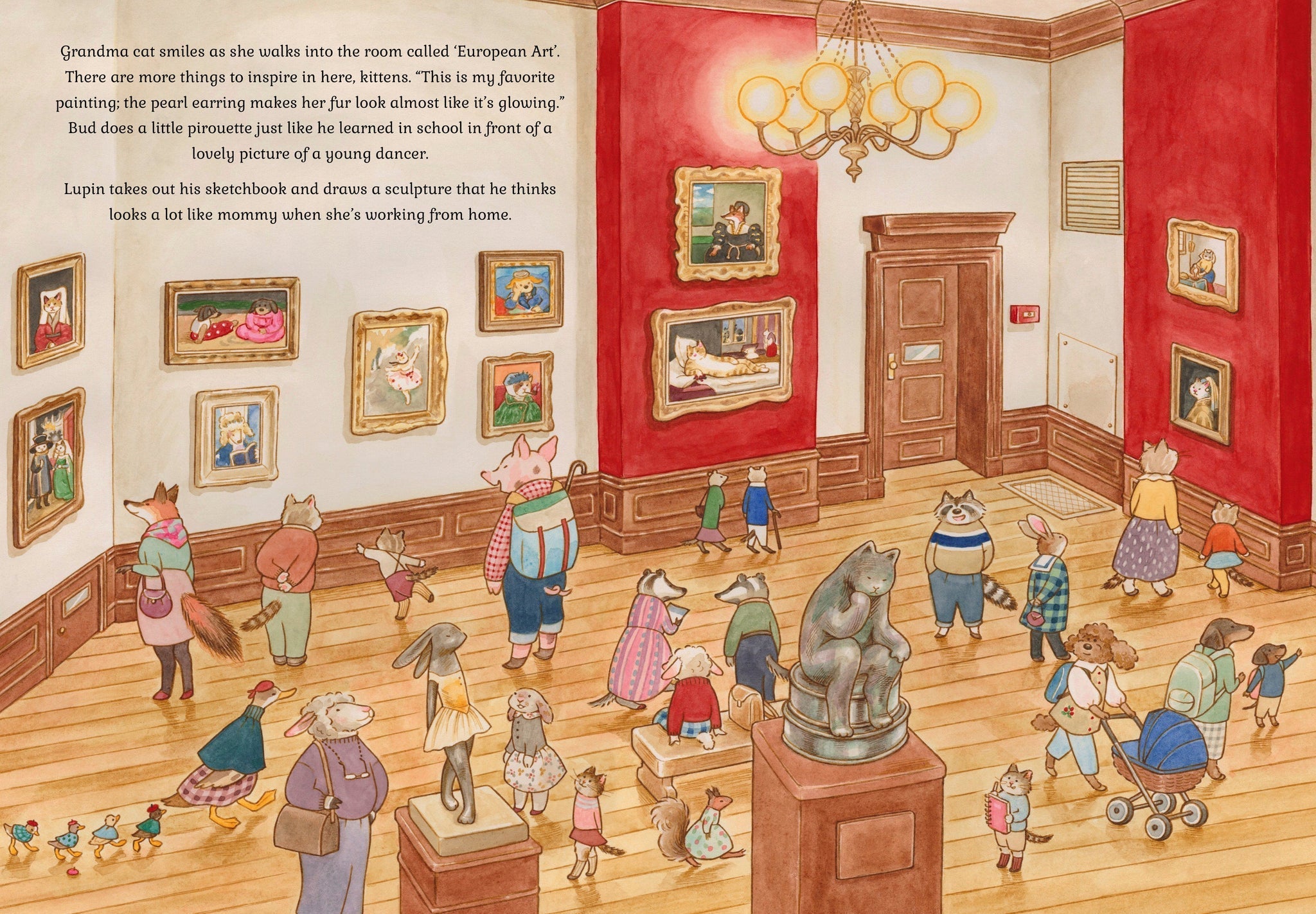 Cat Family at The Museum