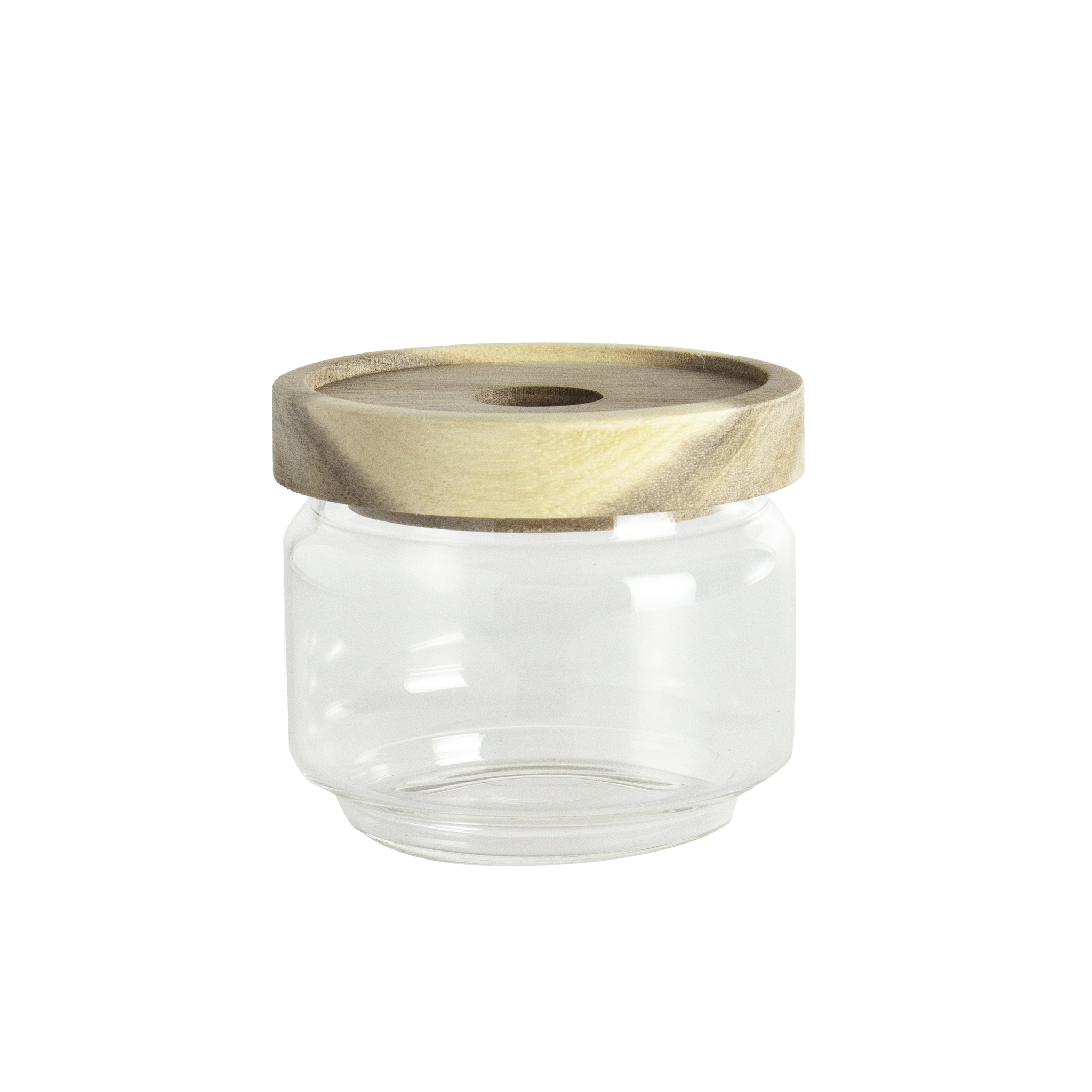 wooden lid glass 90x70mm