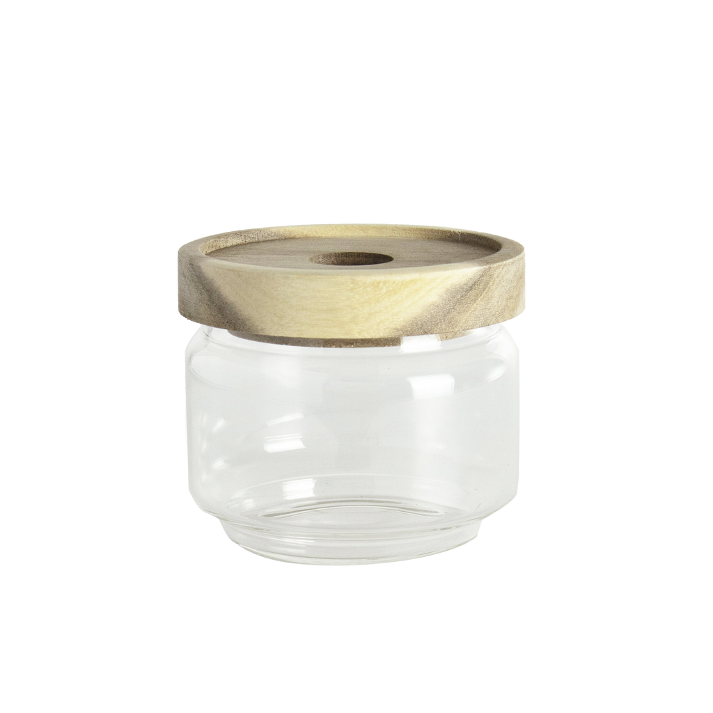 wooden lid glass 90x70mm