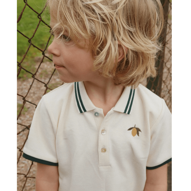 Florian Polo Shirt Gots - Antique White