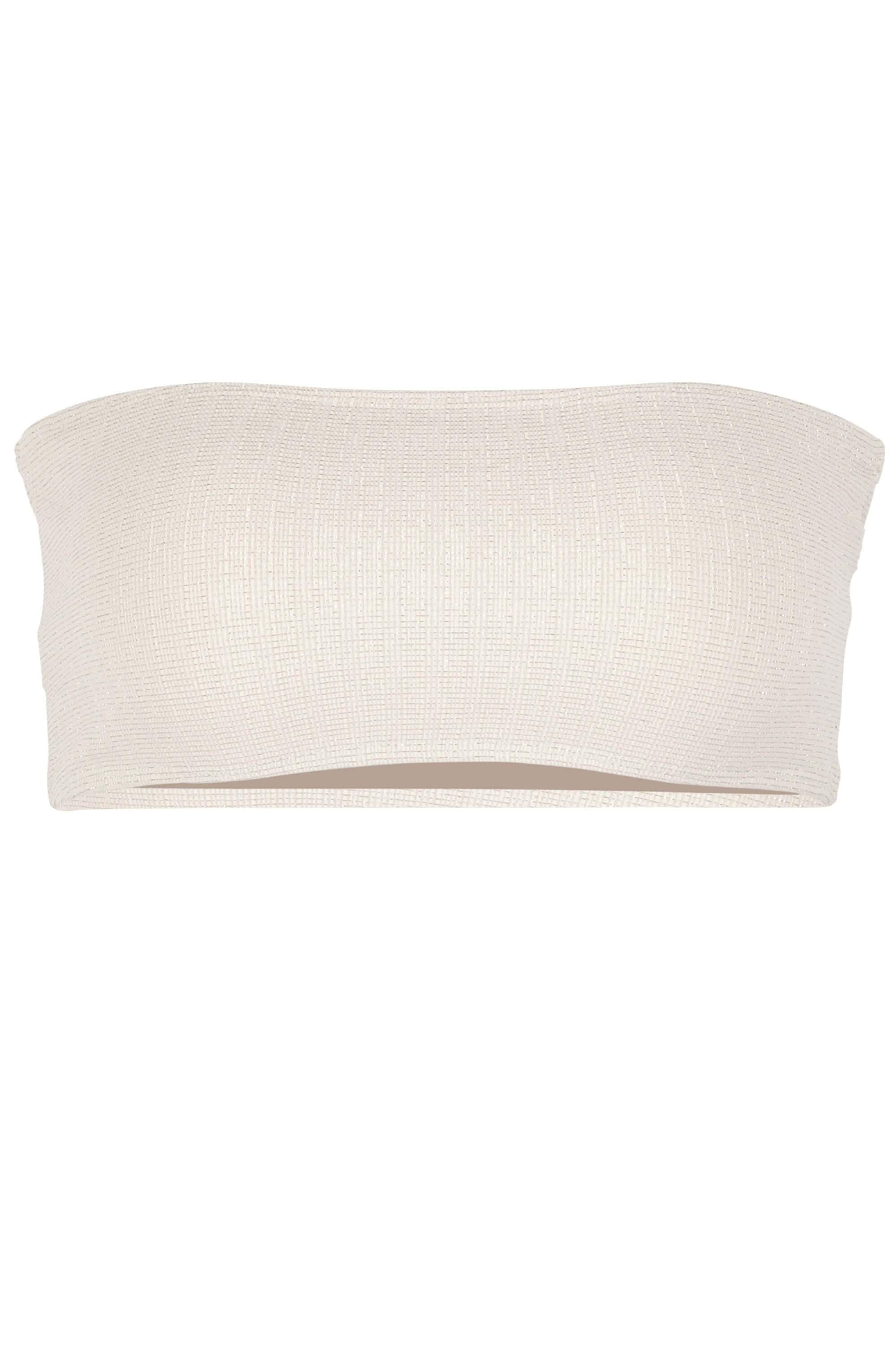 Giovanna Bandeau Bikini Top Platinum