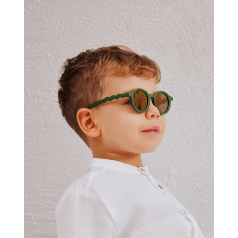 Kids Oval Sunglasses - Cactus Green