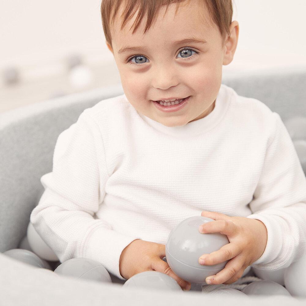 Round Ball Pit Cotton - Light Grey / 90x30cm