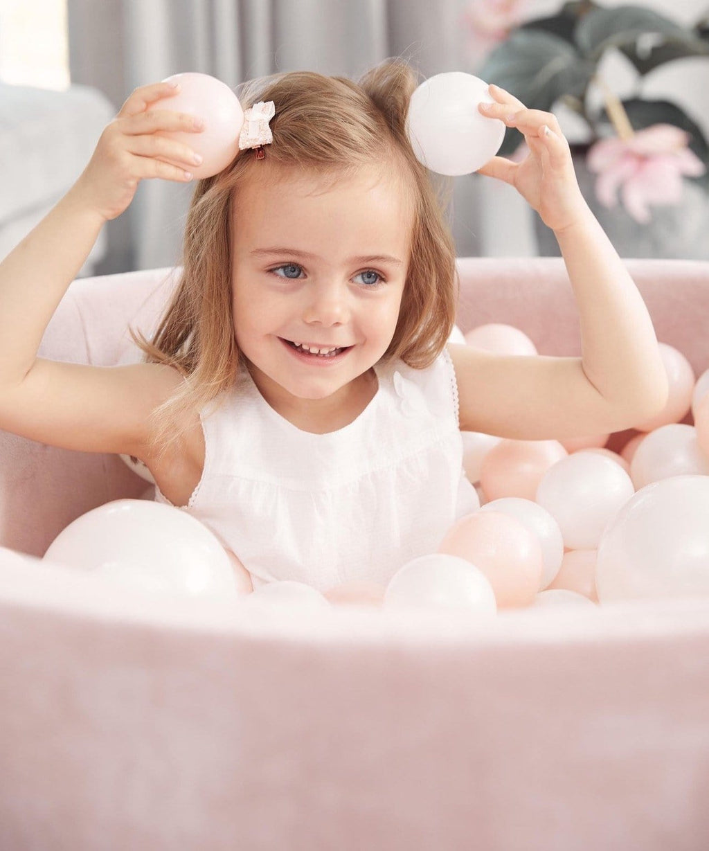 Round Ball Pit Velvet - Baby Pink / 100x30cm