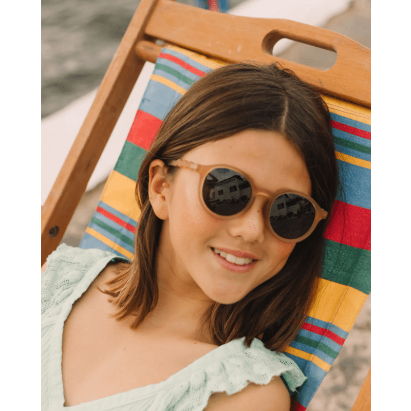 Junior+ Oval Sunglasses - Sand Beige