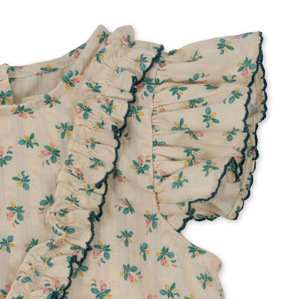 Kim Frill Romper Gots - Fleur Color