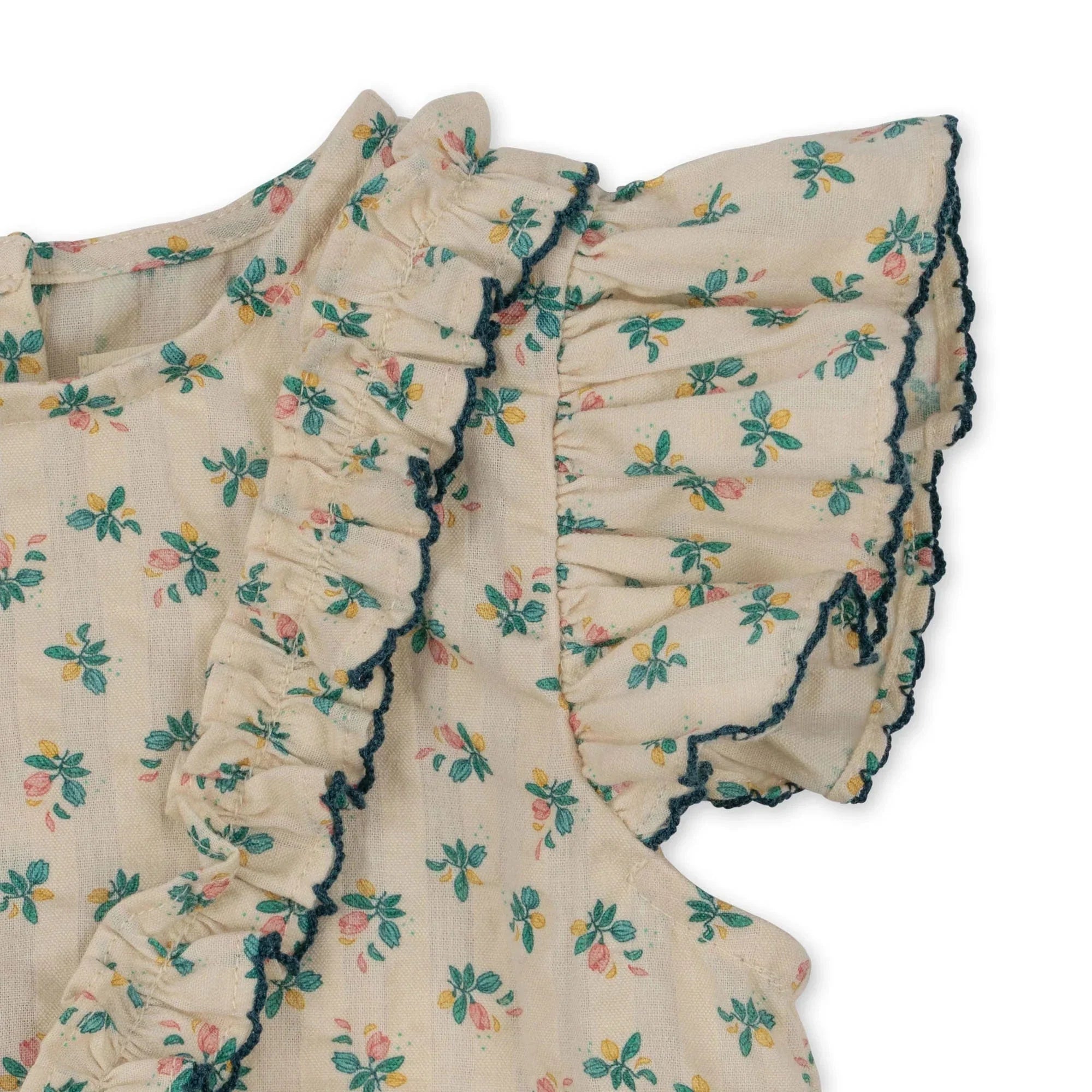 Kim Frill Romper Gots - Fleur Color