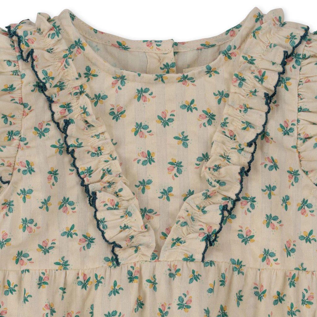 Kim Frill Romper Gots - Fleur Color