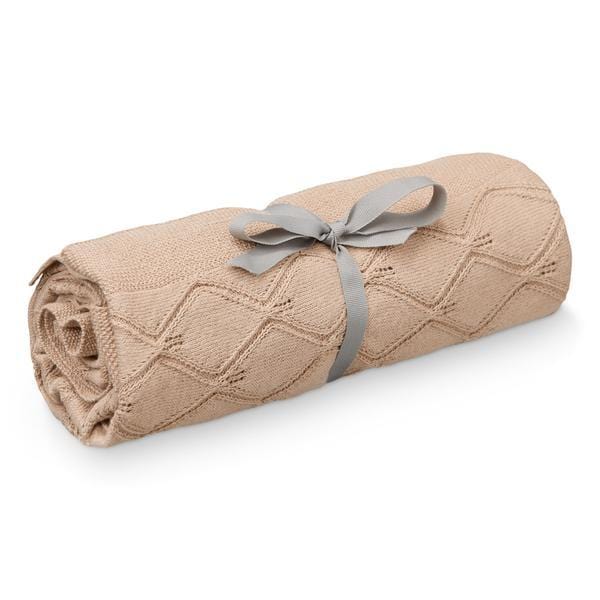 Leaf Knit Blanket- GOTS