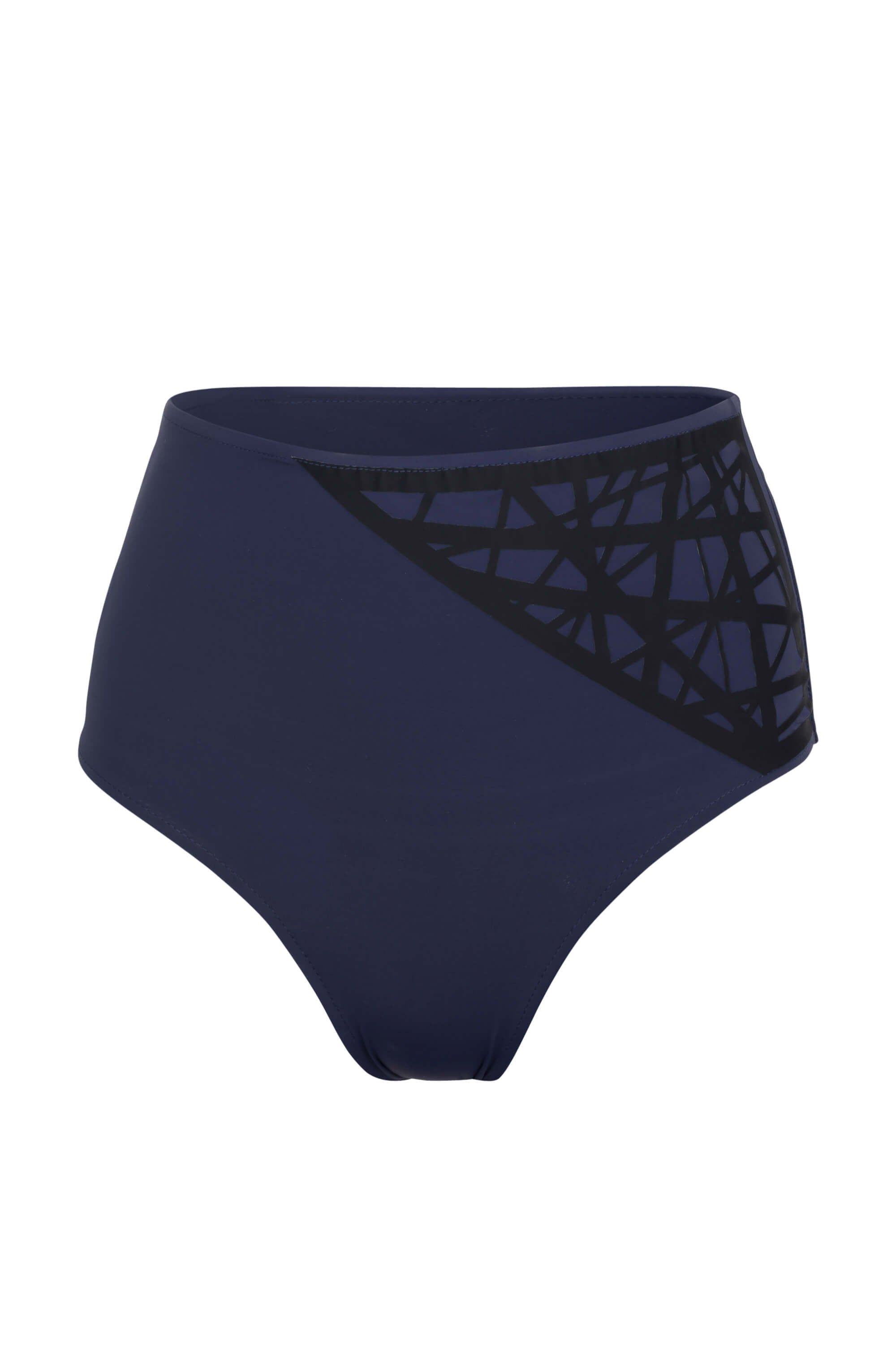Lillian High Waisted Bikini Bottom Navy