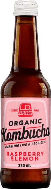 Organic Kombucha Raspberry & Lemon