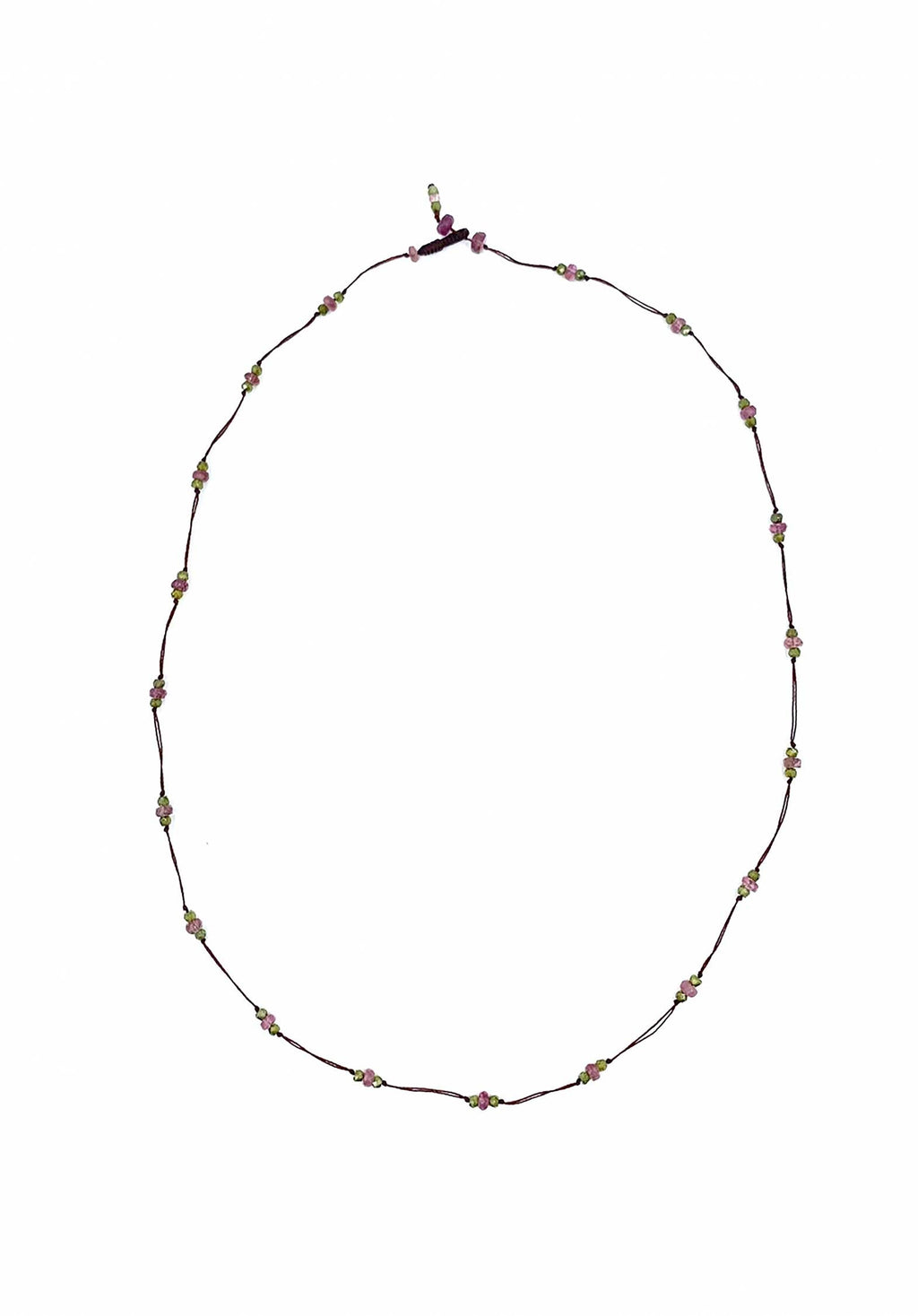 Necklace  Loopy Duo Tourmaline-He
