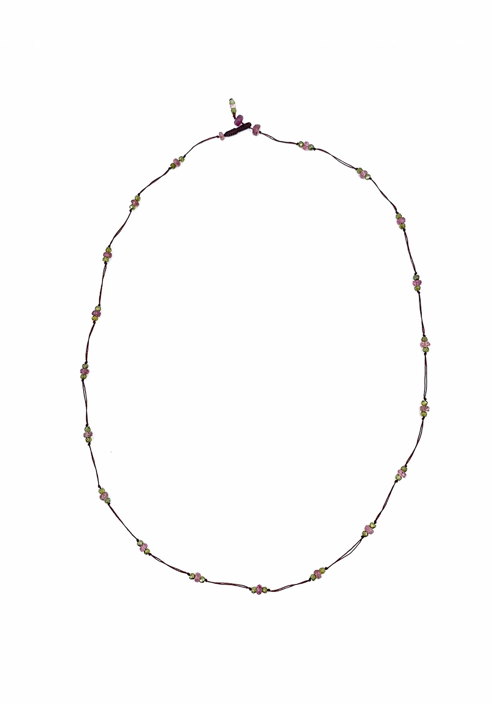 Necklace  Loopy Duo Tourmaline-He