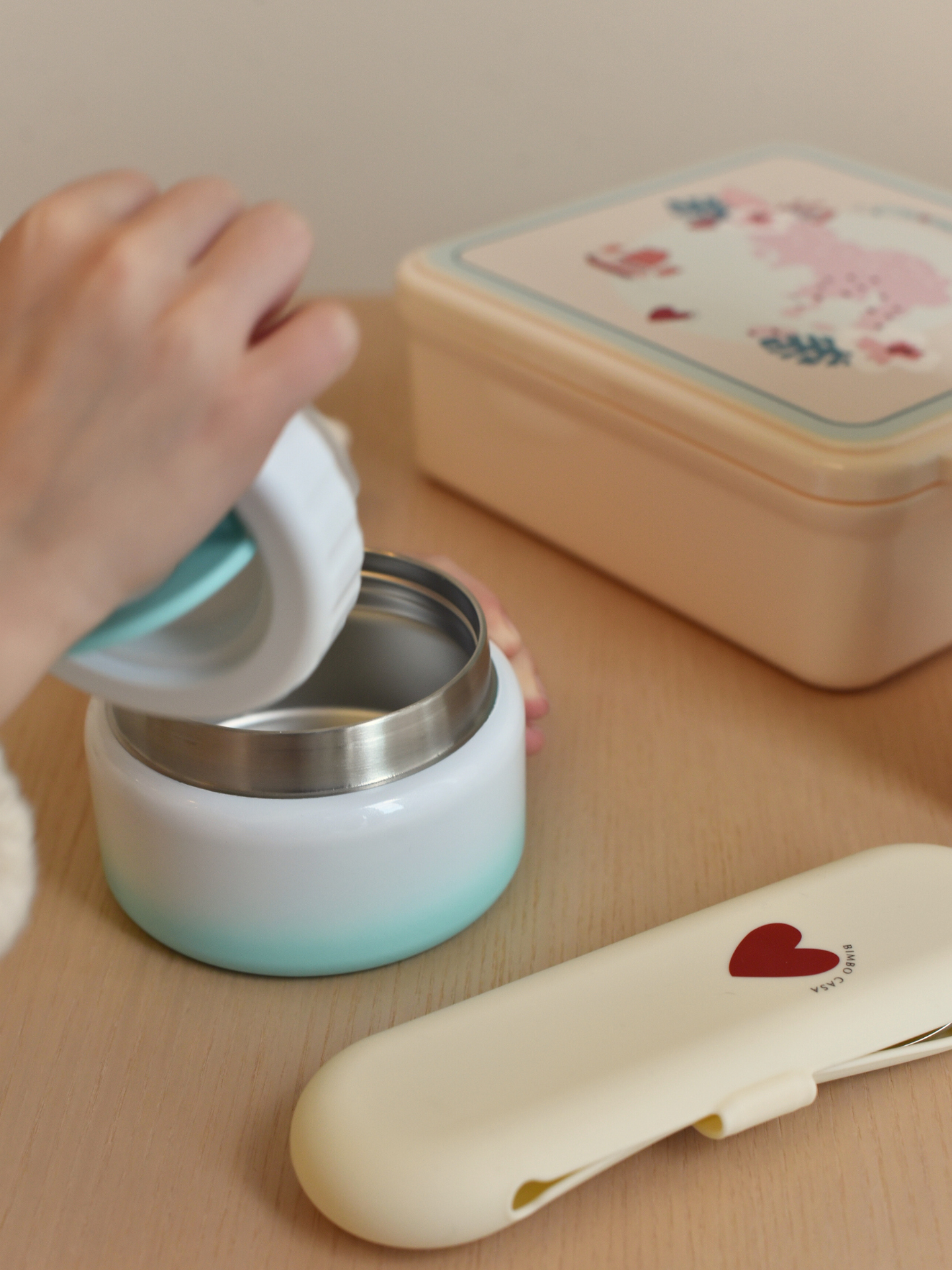 We Love Hong Kong Lunch Box with Thermal Food Jar｜Kids Lunch Box