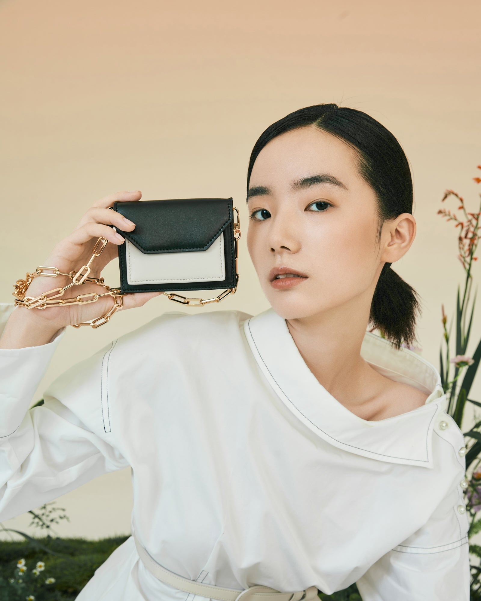 Micro Cedar Bag - BLACK & OAT